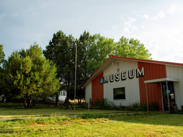 Main building and trees at the Dawes County Historical Museum