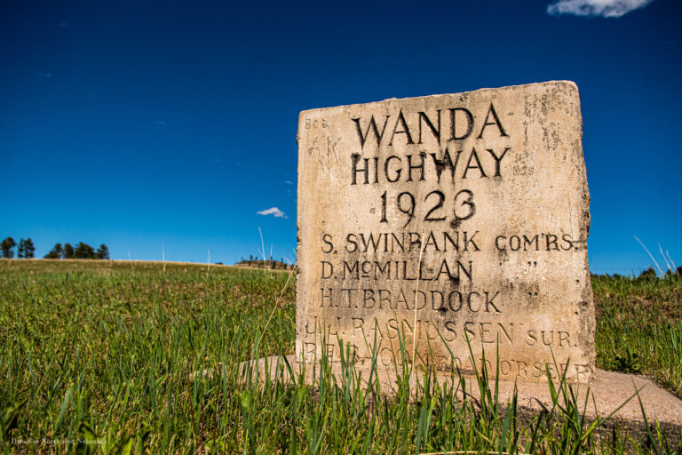 Wanda Highway stone marker