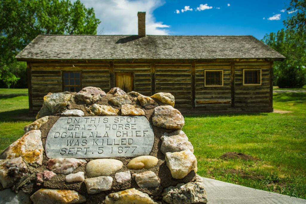 Crazy Horse Monument and historical building at Fort Robinson