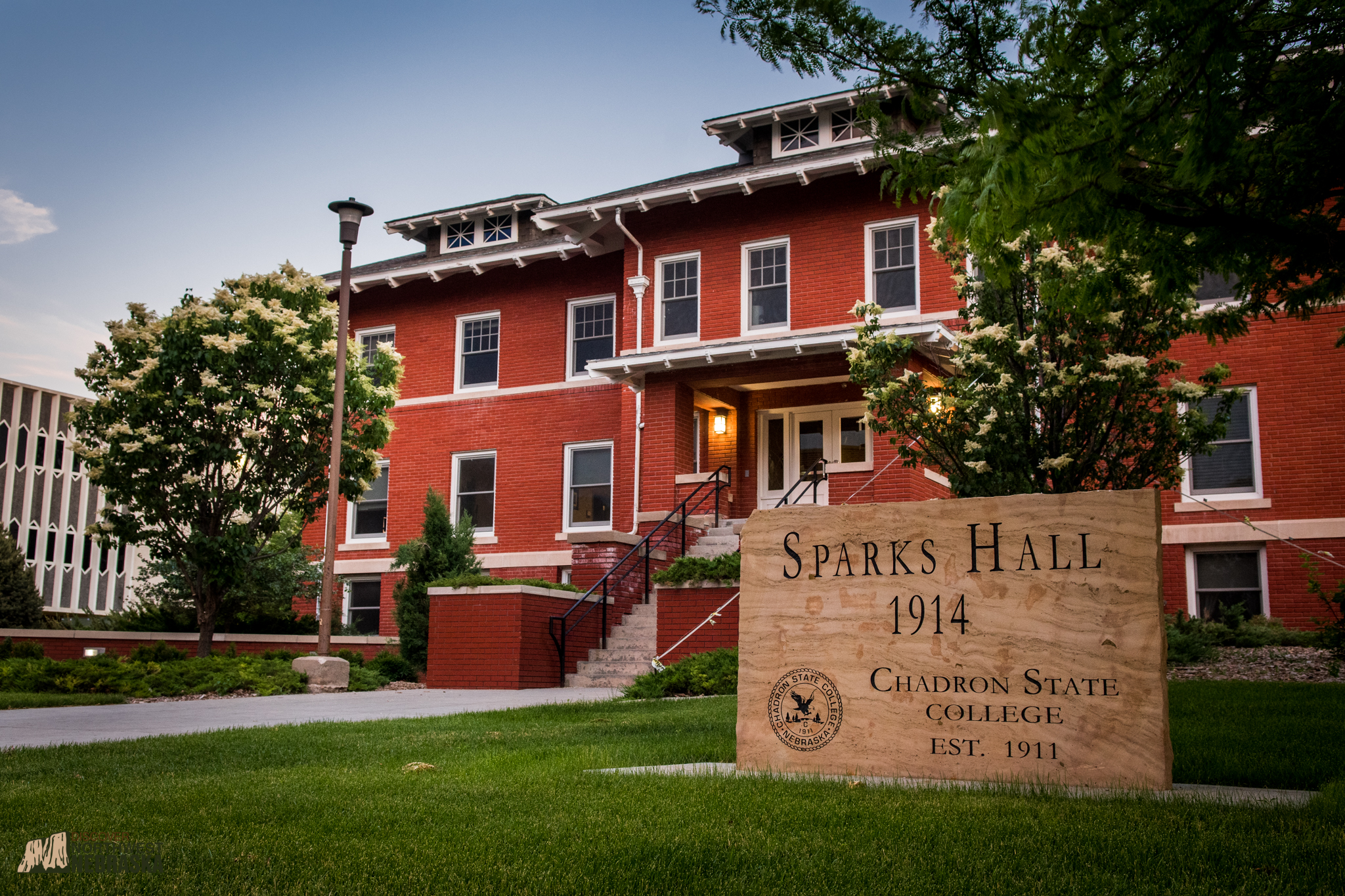 Chadron State College historical building - Sparks Hall