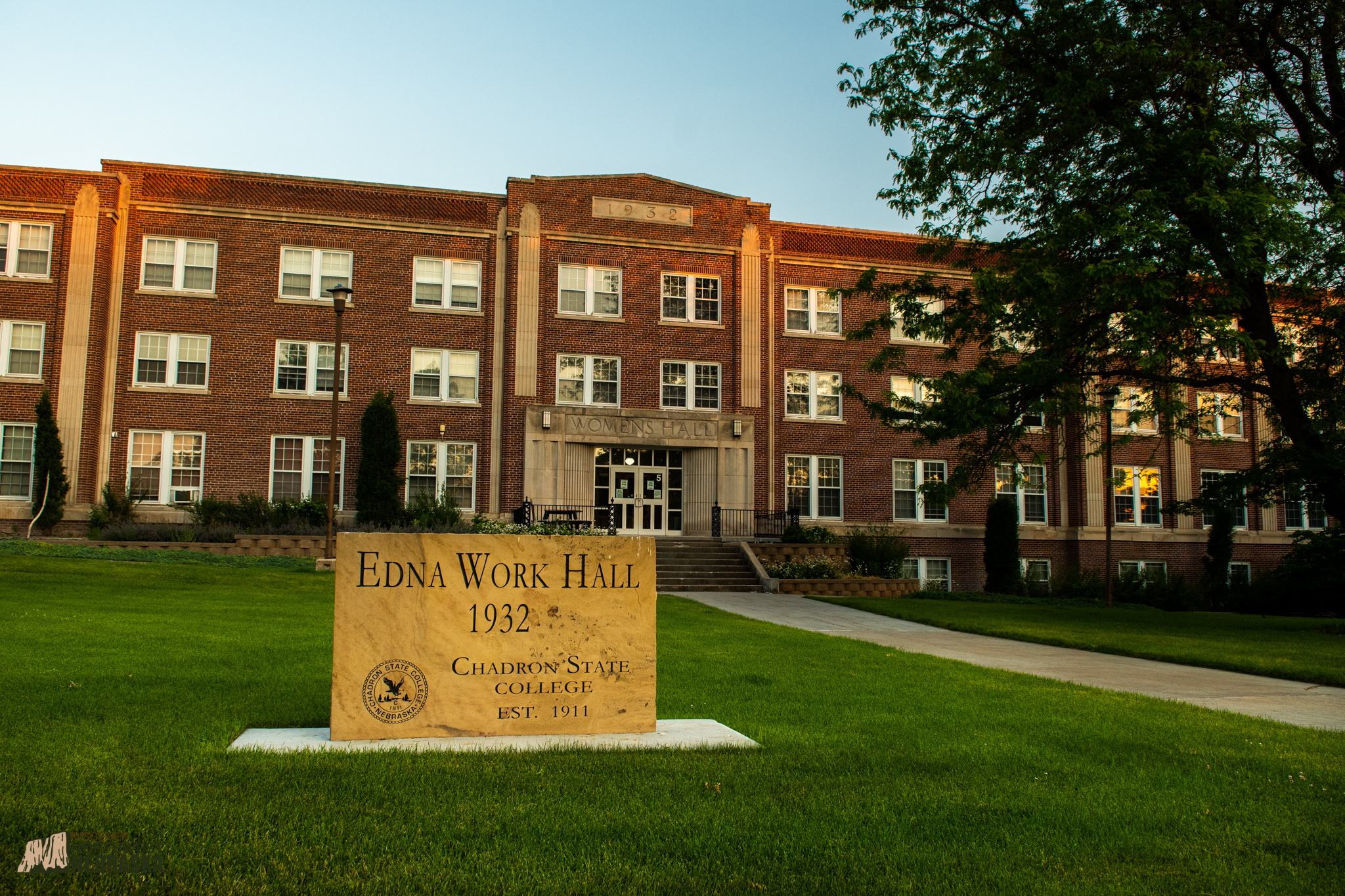 Chadron State College historical building - Edna Work Hall