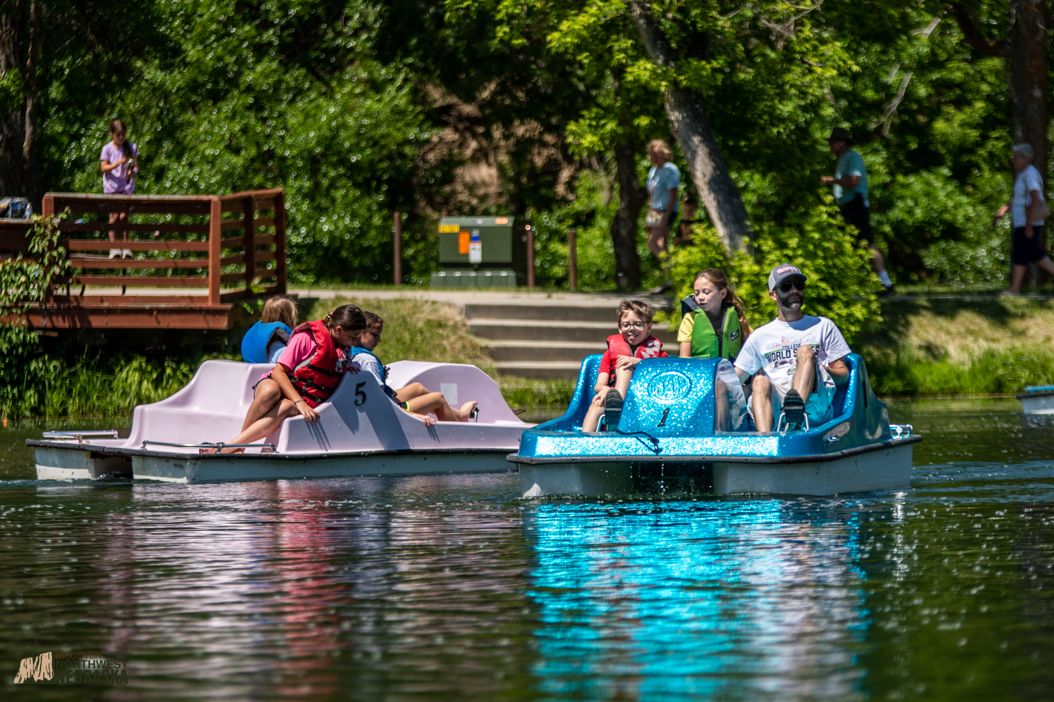 Paddle boat rides at Chadron State Park