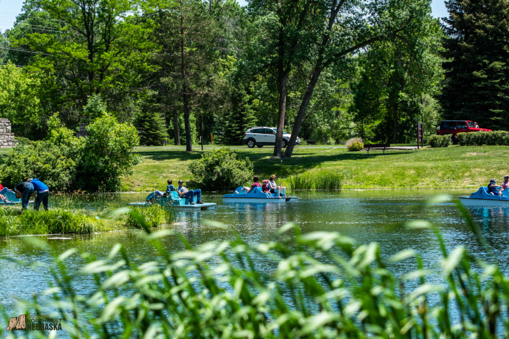 Paddle boat rides at Chadron State Park