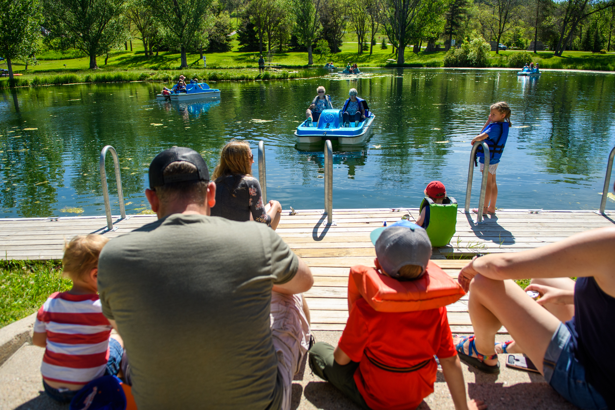Paddle boat rides at Chadron State Park