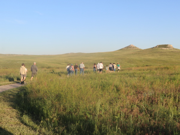 Hikers at Agate Fossil Beds