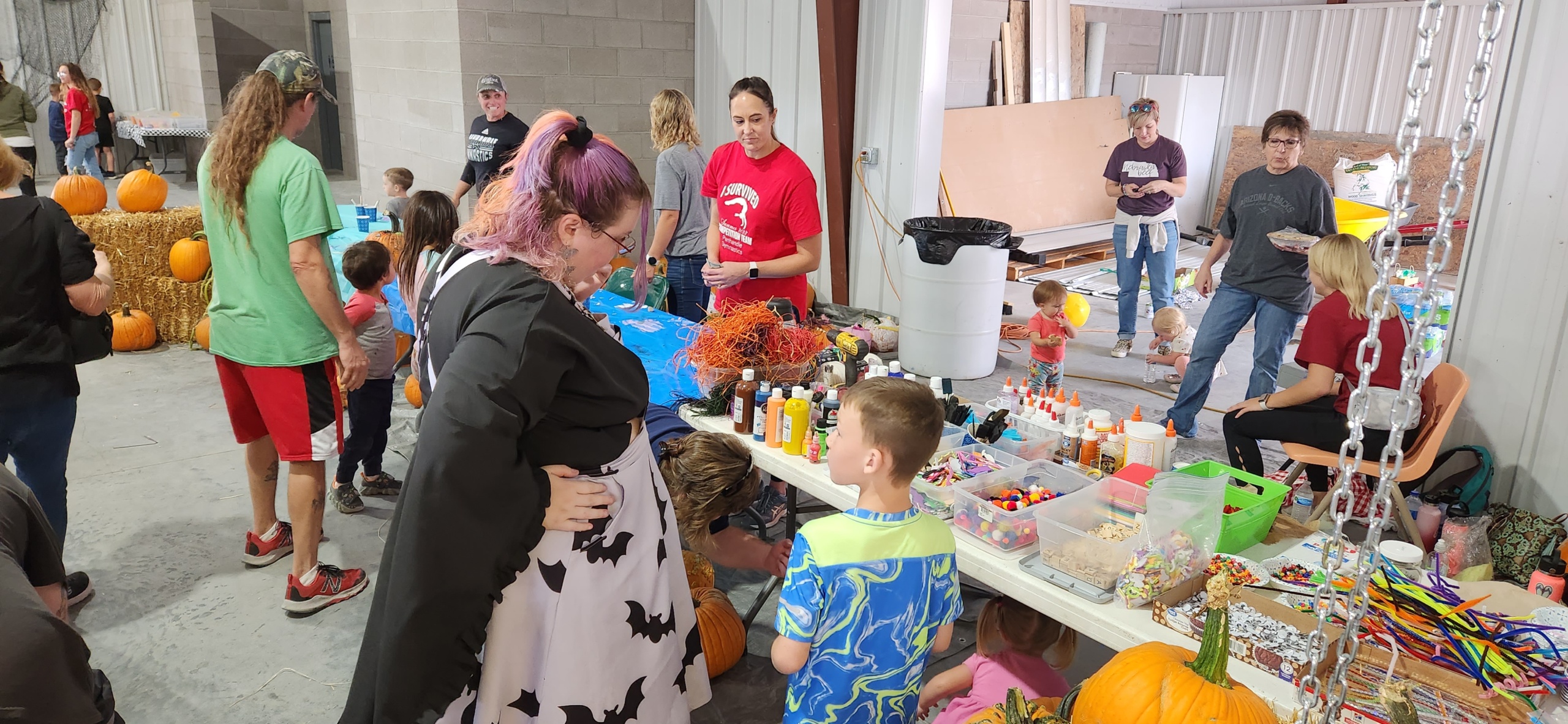 Photo of pumpkin decorating