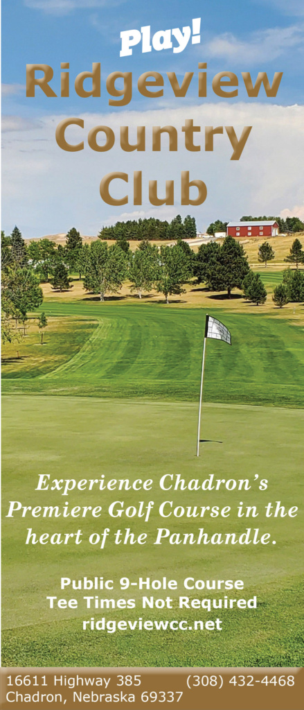 Ad for Ridgeview Country Club. Visit https://ridgeviewcc.net/ for more information.
