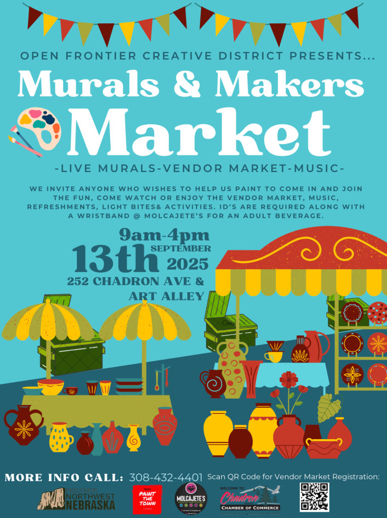 Murals and Makers Market flyer